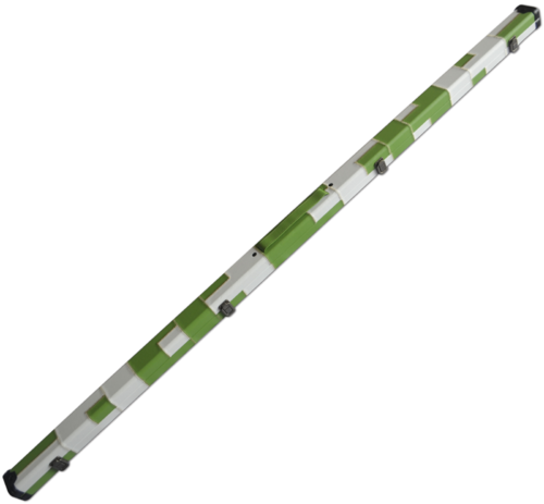 Handmade 1 Piece Slimline Green/White Patchwork Snooker Cue Case With Single Slot