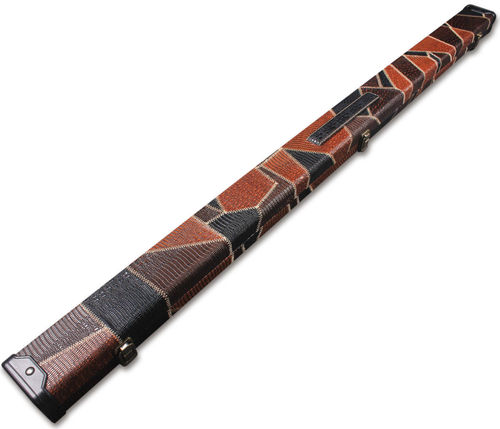 Handmade 3/4 Multi Brown Snooker Cue Case With 2 Compartments