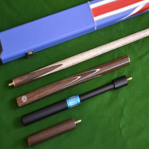 Handmade 4 Piece Snooker Cue Complete Set Comes with Rosewood Butt - Great Britain Leather Case