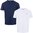 Mens Farah Dornoch Lounge T-Shirts 2 Pack in Navy and White