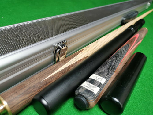 Handmade 3/4 Classic Ash Snooker / Pool Cue Set with Case + Extensions