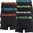 Bench 7 Pack Diego Mens Designer Boxer Shorts / Trunks in Black with Coloured Bands
