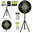 Complete Darts Set with Portable Stand + Michael Van Gerwen Diamond Dartboard With Surround and Dart